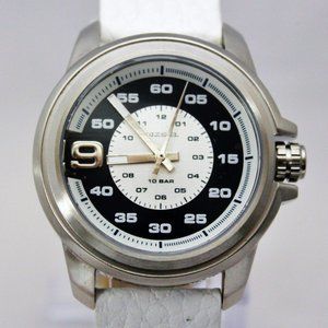 New DIESEL DZ1741 Sprocket 10 BAR White Band Women Watch